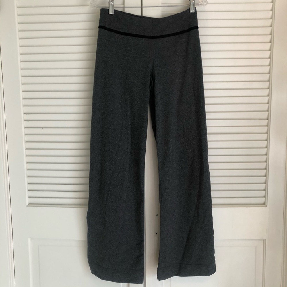 Lululemon Marled Grey Wide Leg Pants Size 6
